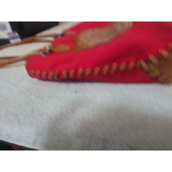 Vintage Disney Red Cotton Winnie The Pooh Tote Bag/Purse - Picture 5 of 8